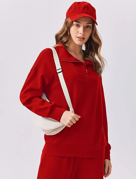 Women's 2-Piece Lounge Set – Half-Zip Pullover & Jogger Pants