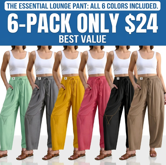 Women's Linen Blend Cropped Harem Pants