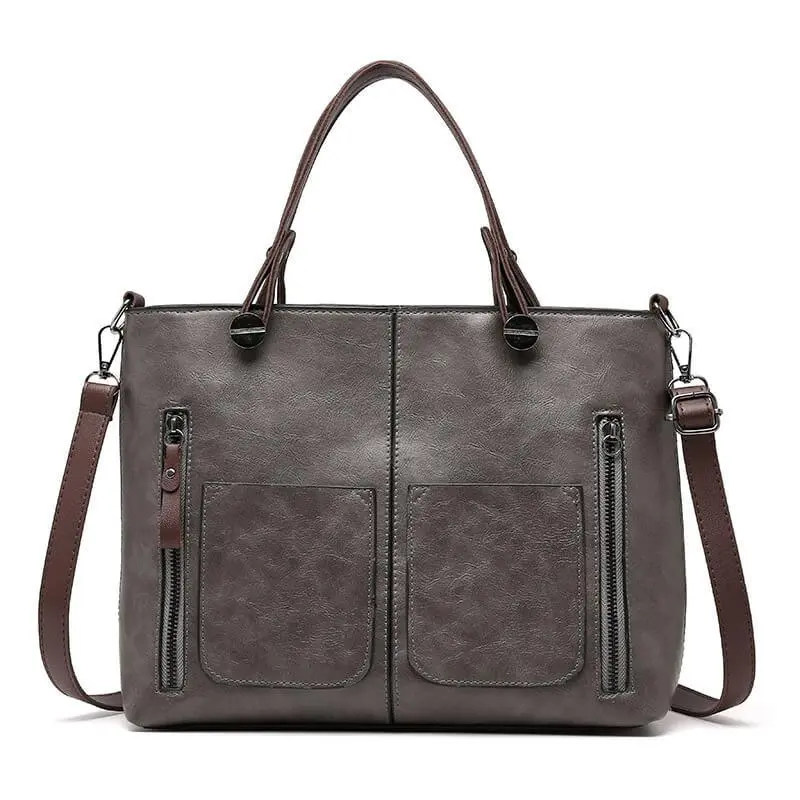 Ladies vintage leather shoulder bag