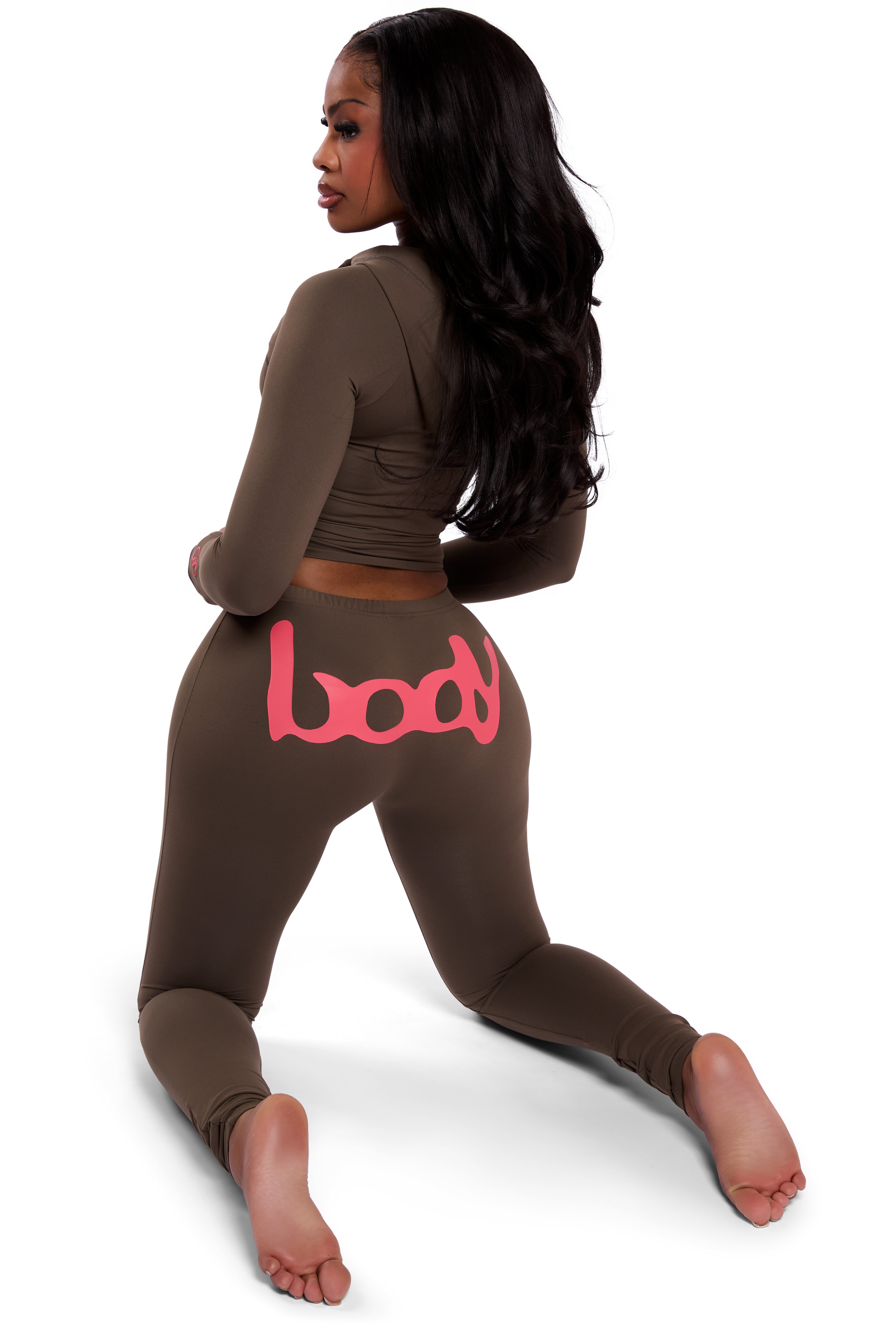 BASICS HOODIE 2.0 (BROWN/DARLING PINK)