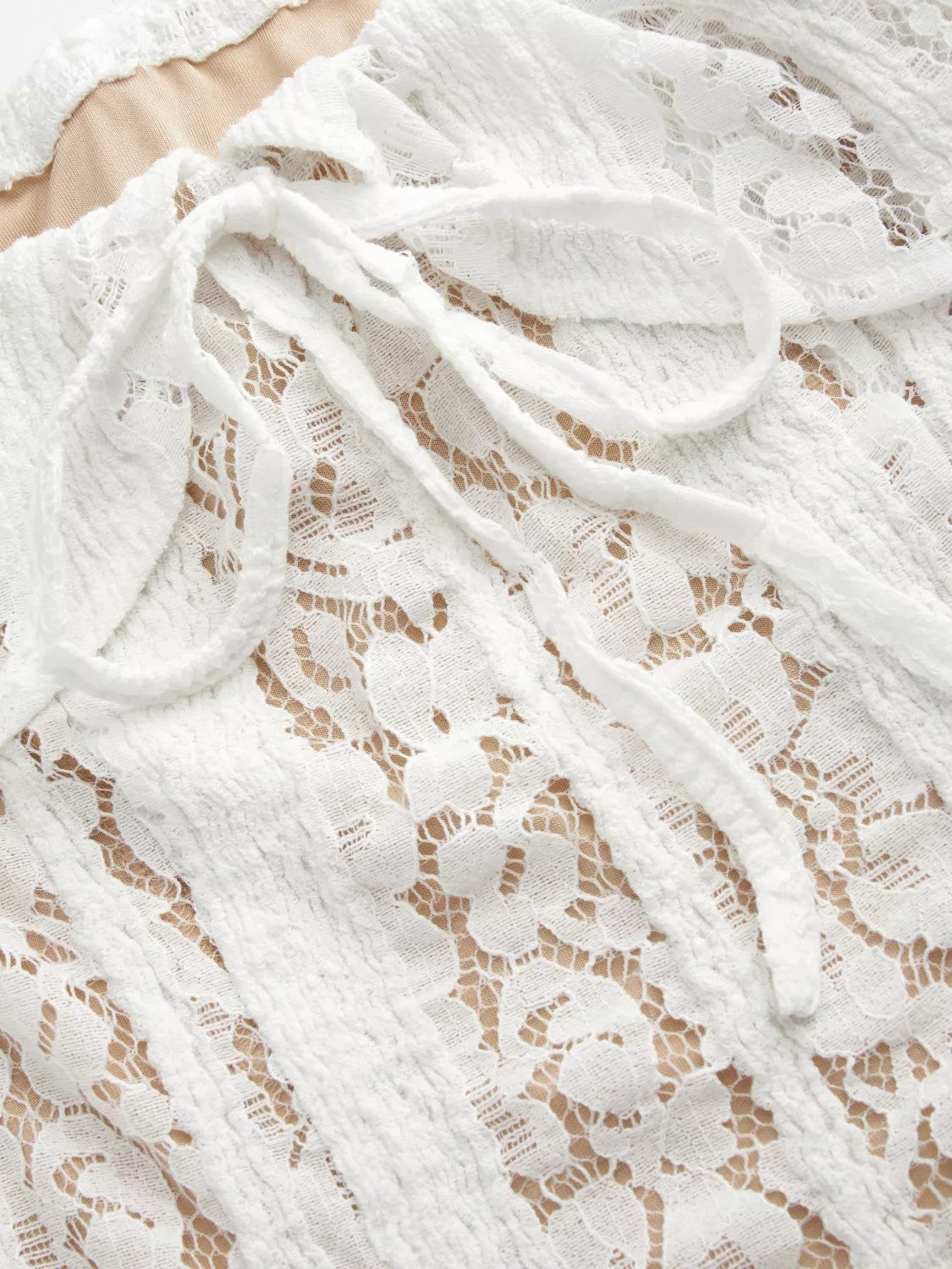 Off-Shoulder Lace Top with Bell Sleeves