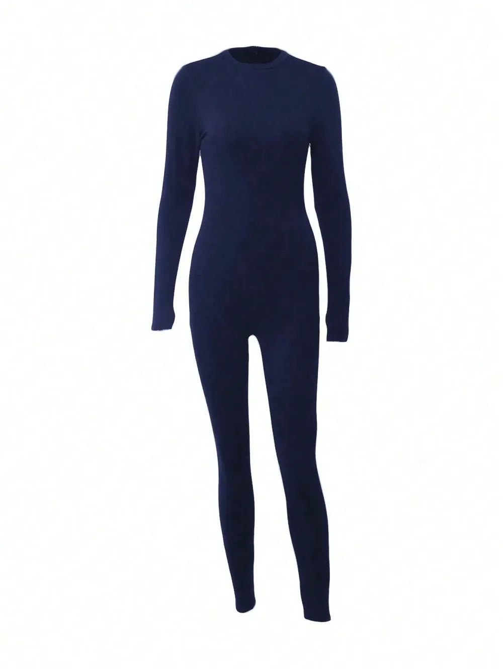 Women Solid Color Long Sleeve Jumpsuit