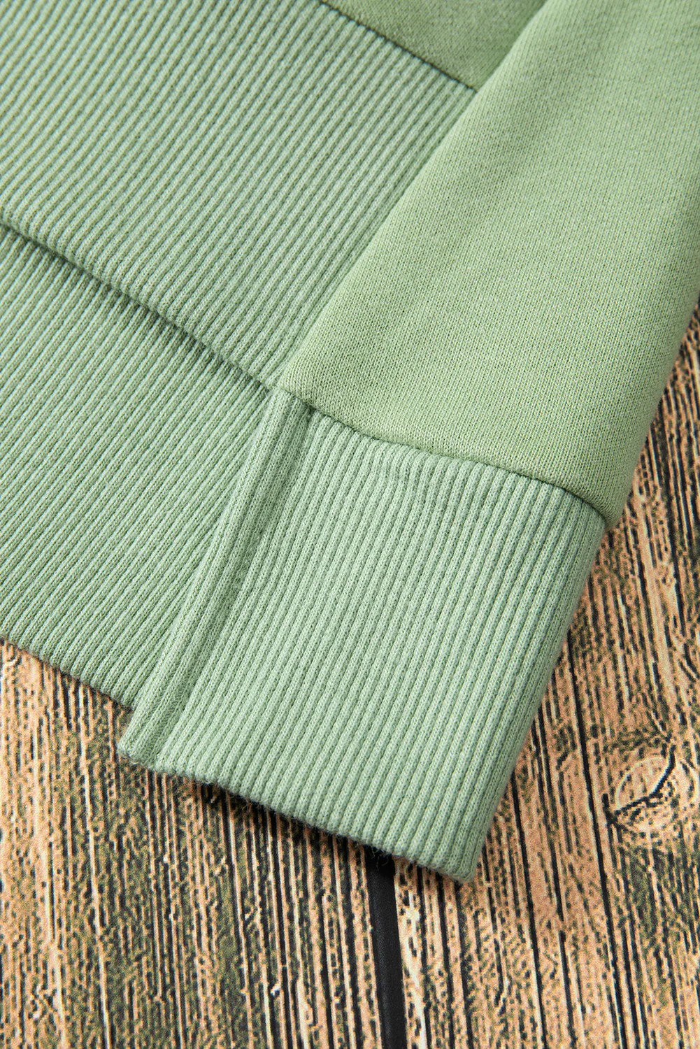 Smoke Solid O Neck High Low Hem Pullover Sweatshirt