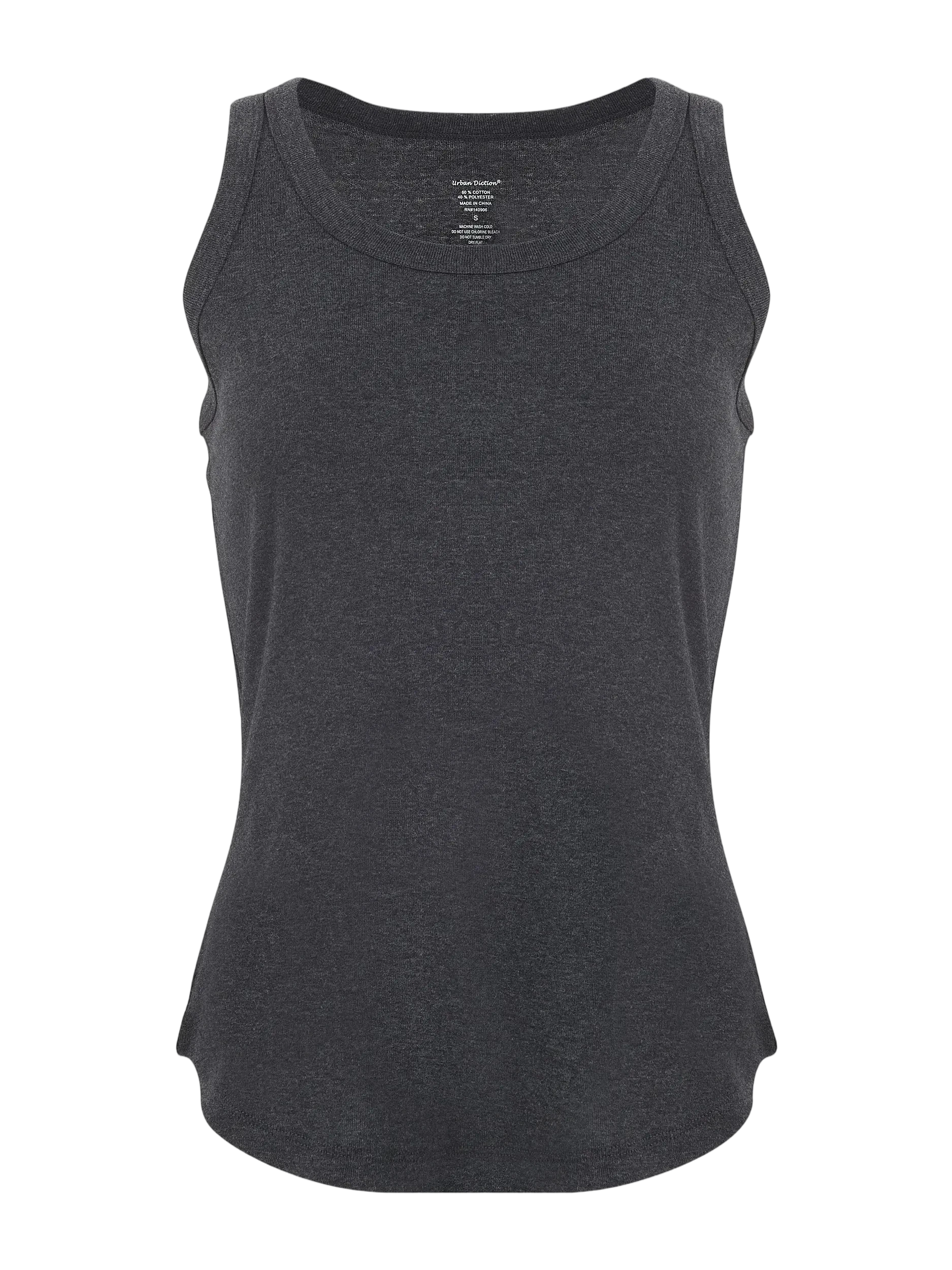 Scoop Neck Tank Tops Packs Multi Colors Basic Soft Comfort Sleeveless Tops Casual Womenswear Colorful Cotton