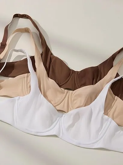 Women's No Padded Underwire Balconette Bra