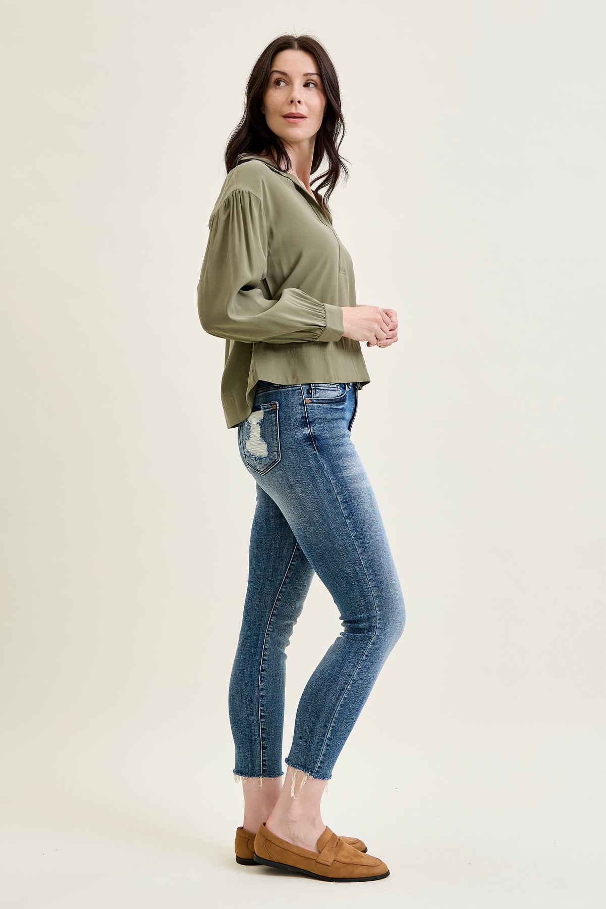 Angie Raw Hem Relaxed Fit