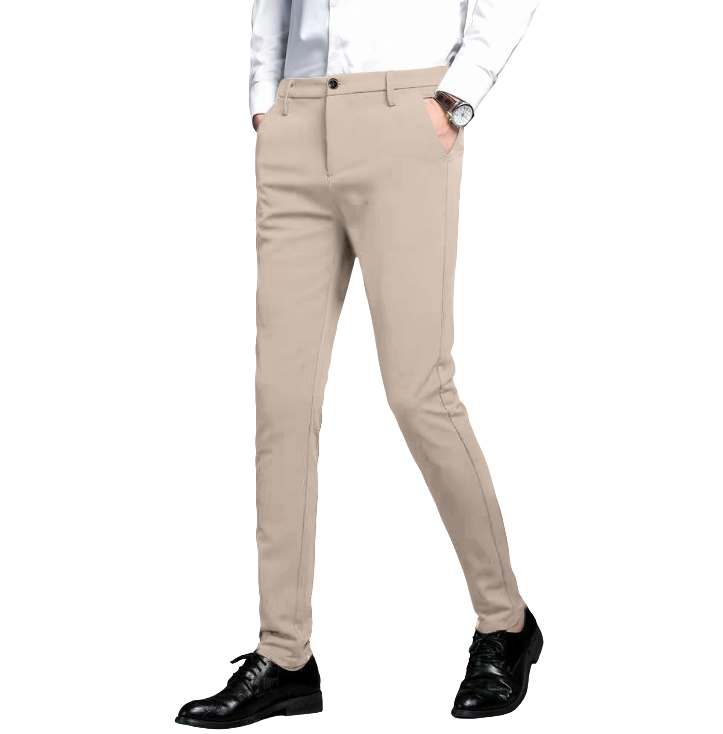 Men's Slim Fit Stretch Dress Pants – Skinny Tailored Suit Pants for Business Casual & Formal Wear
