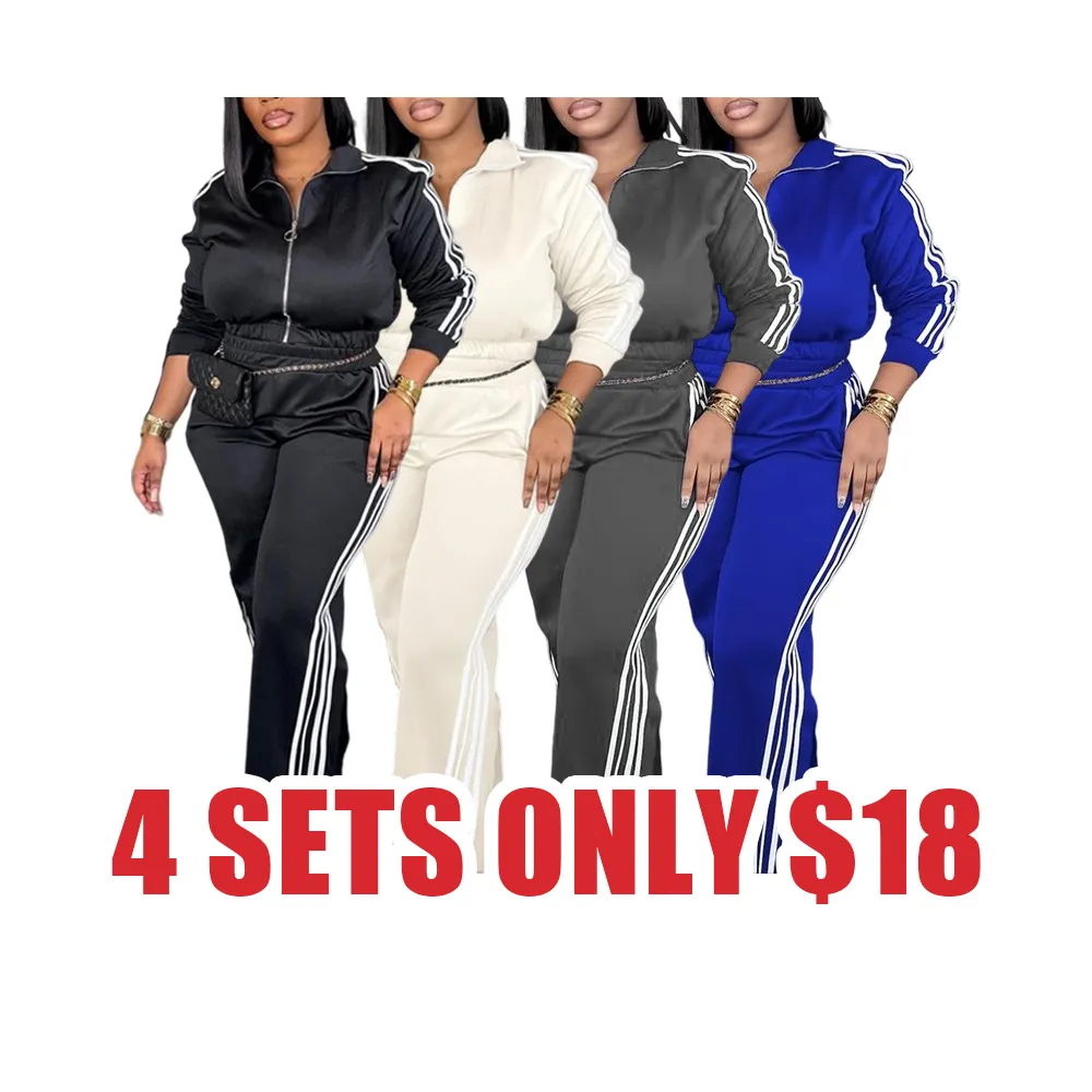 Women’s Zip-Up Tracksuit Set