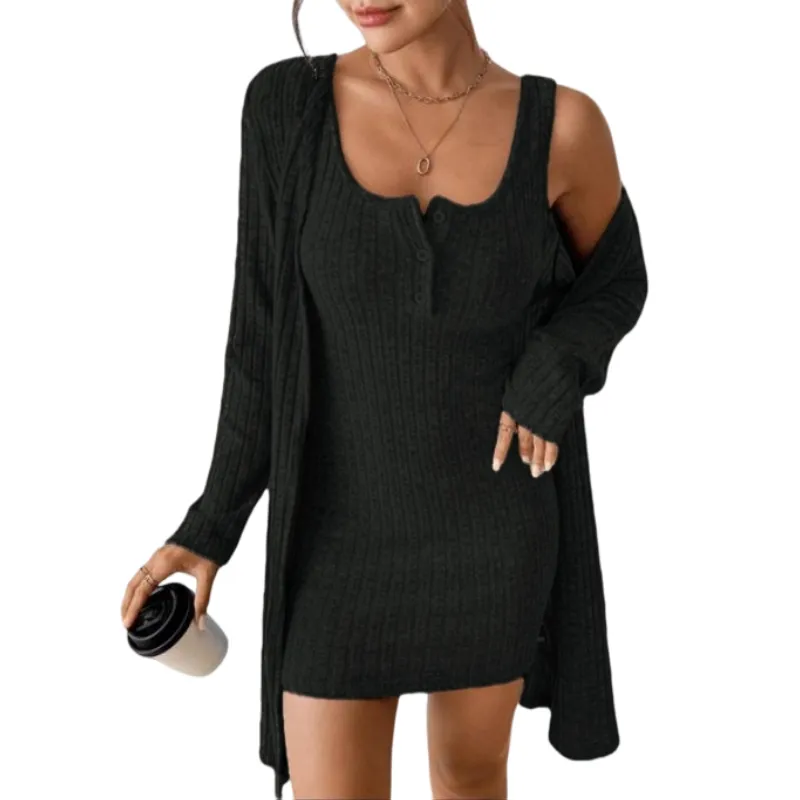 Women's Striped Dress Set