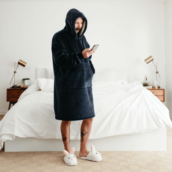 Wearable blanket Oversized with sherpa lining One size fits most.