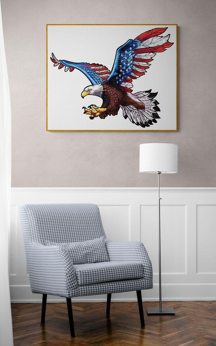 Free Eagle Wooden Jigsaw Puzzle