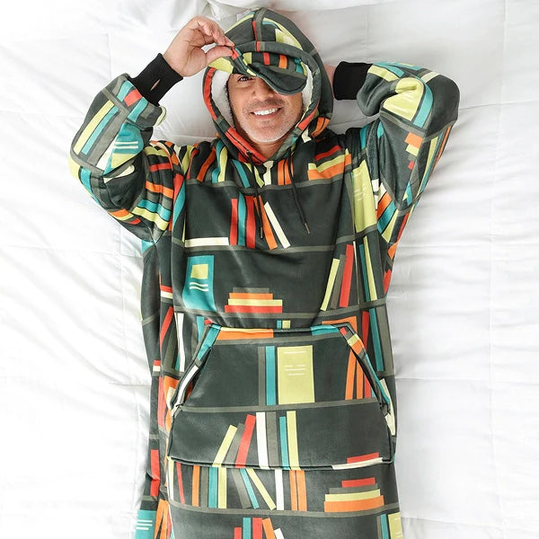 Wearable blanket Oversized with sherpa lining One size fits most.