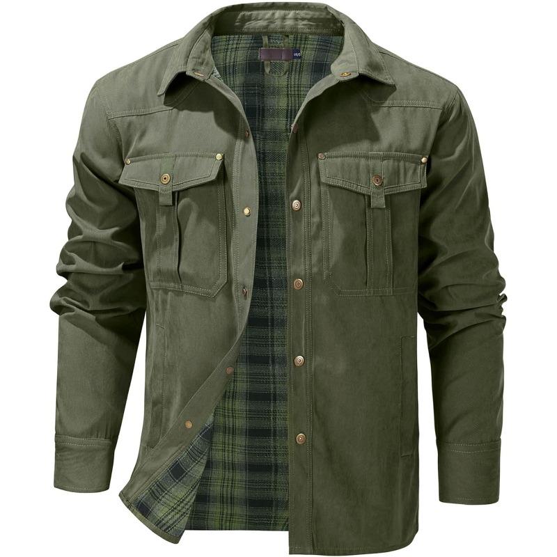 Men’s Flannel-Lined Western Shacket