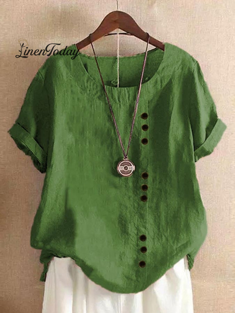 Loose Simple Solid Color Top