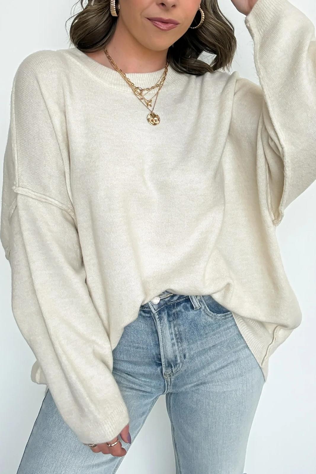 Oversized Round Neck Sweater