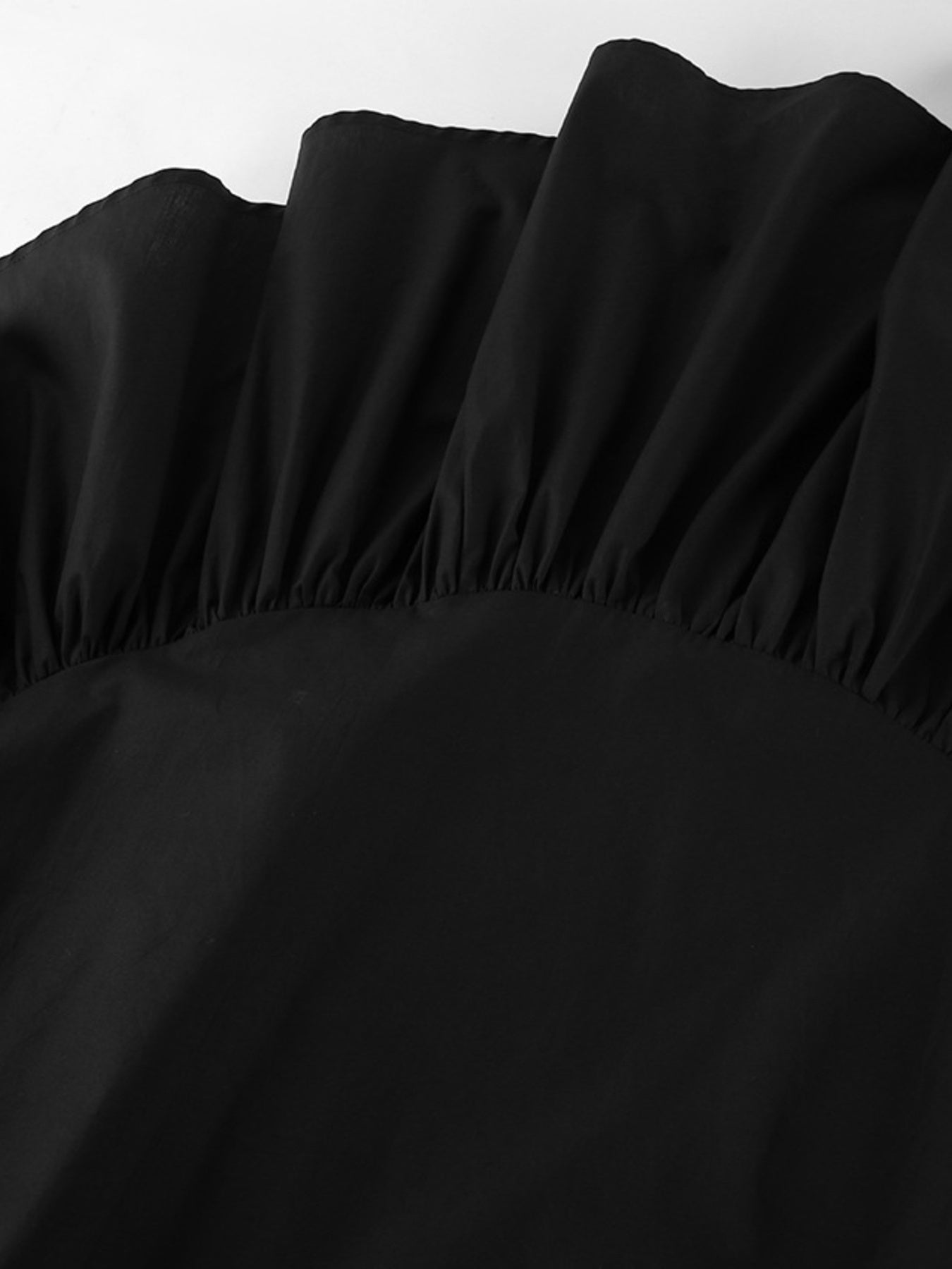 Asymmetrical Ruffle Hem Midi Skirt