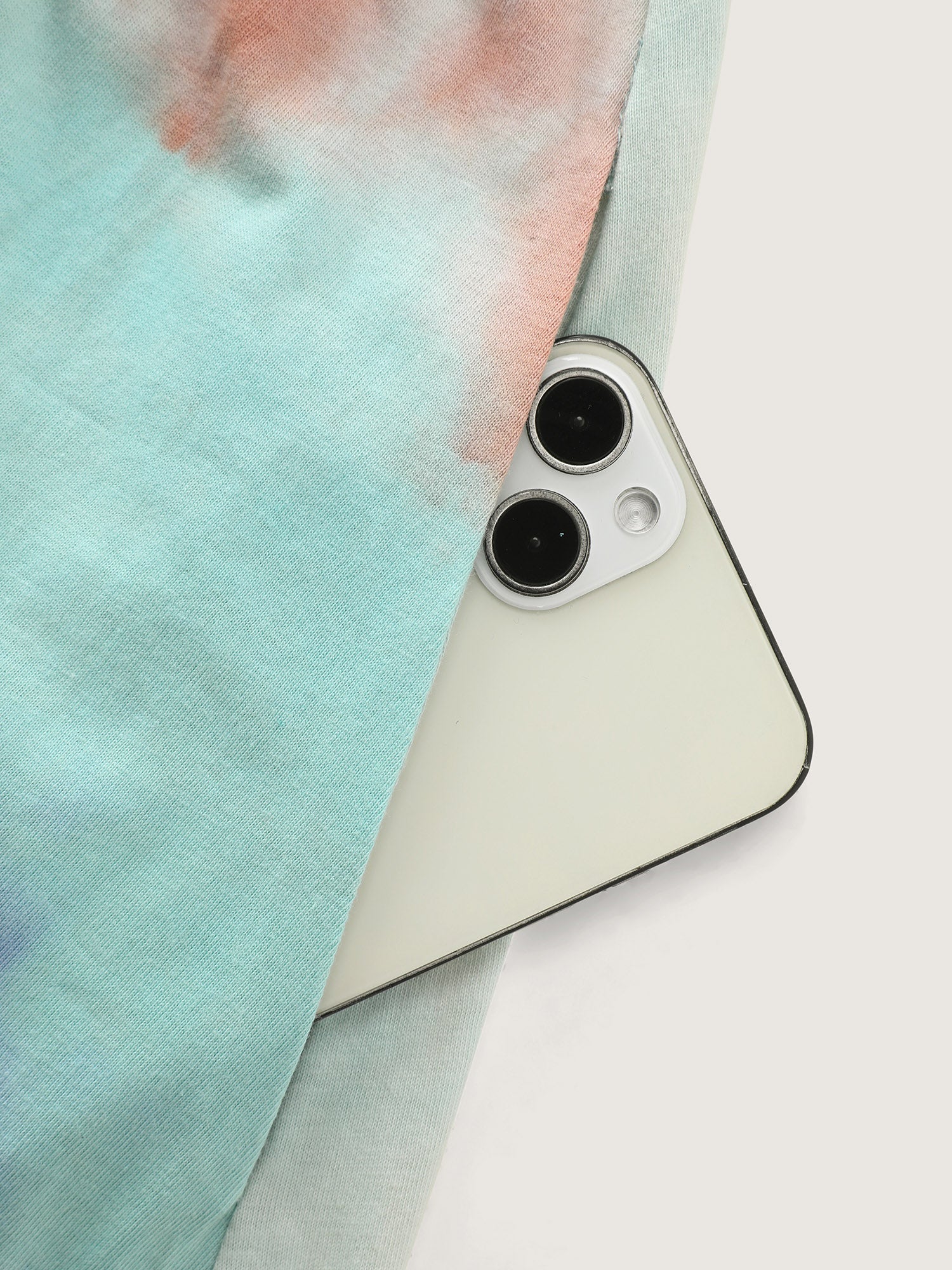 Cotton Color Gradient Wrap Neckline Midi Dress