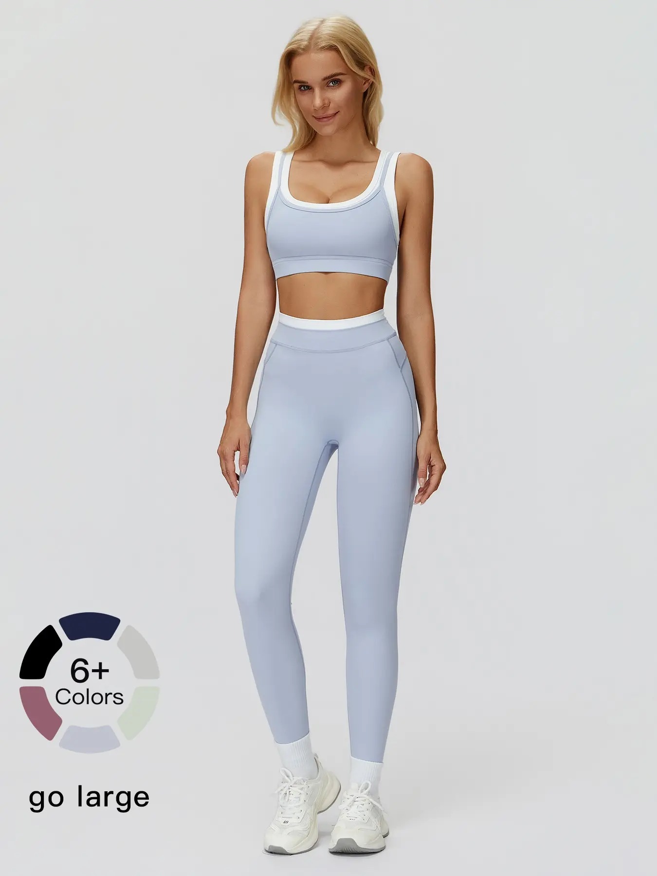 💪💪💪Women's Ribbed Two-Piece Workout Set