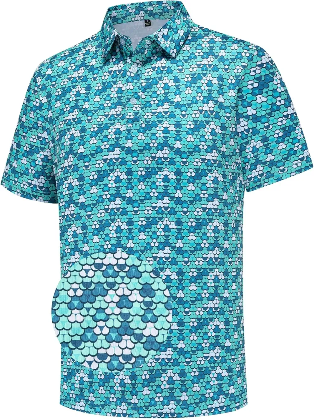 🔥Last Day 49% OFF Mens Golf Polo Shirts Short Sleeve Moisture Wicking Dry Fit Performance Casual Funny Golf Polo Shirts for Men