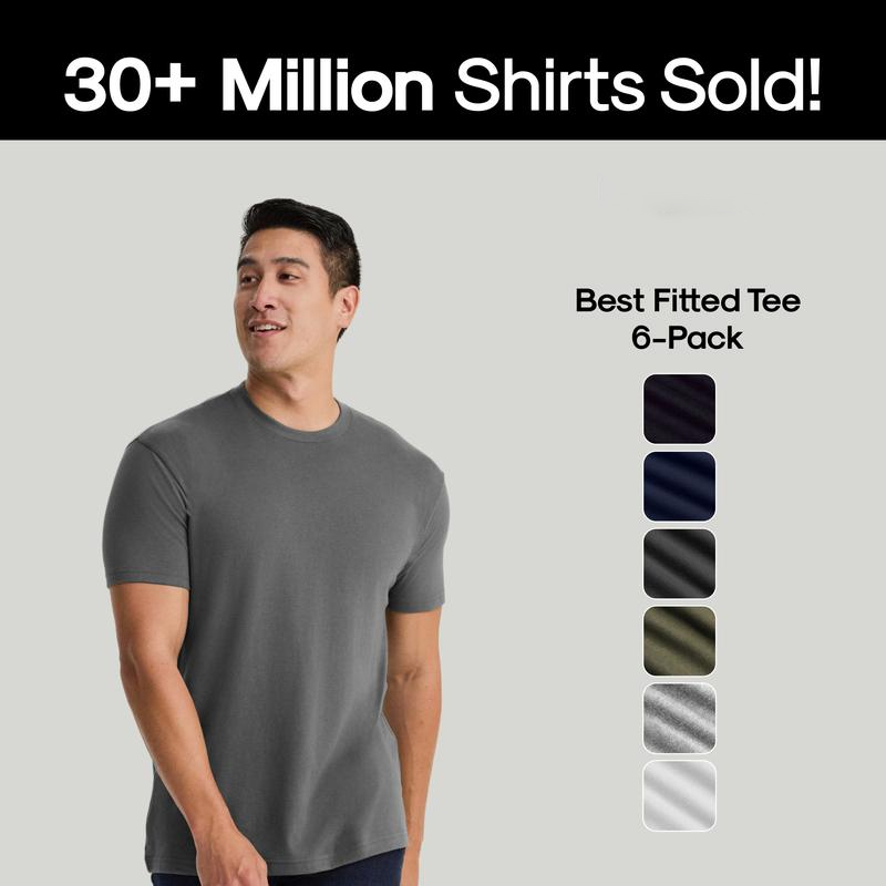 👔 5 Color Men’s Classic Crew Neck Short Sleeve T-Shirt — Everyday Comfort