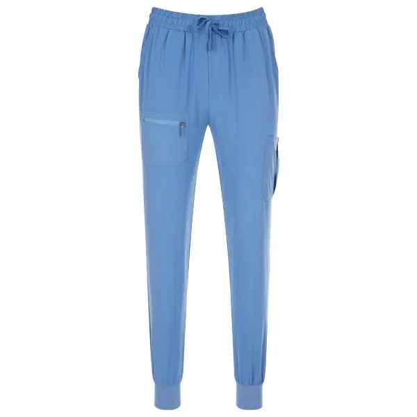 Women's elastic solid color V-neck nursing suit