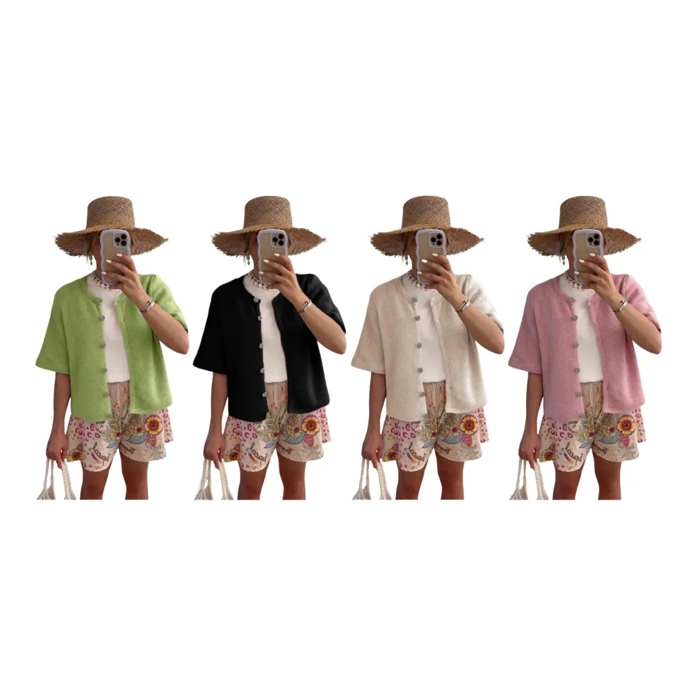 Women's Lightweight Cardigan Short Sleeve