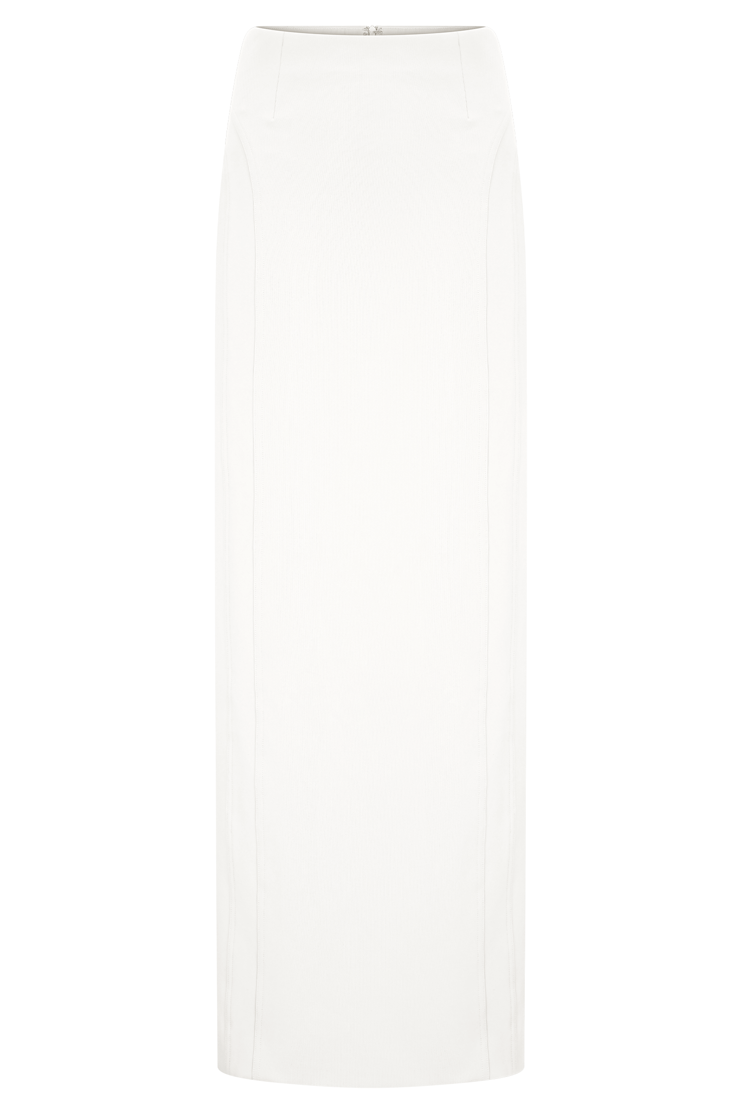 White High Waist Maxi Skirt