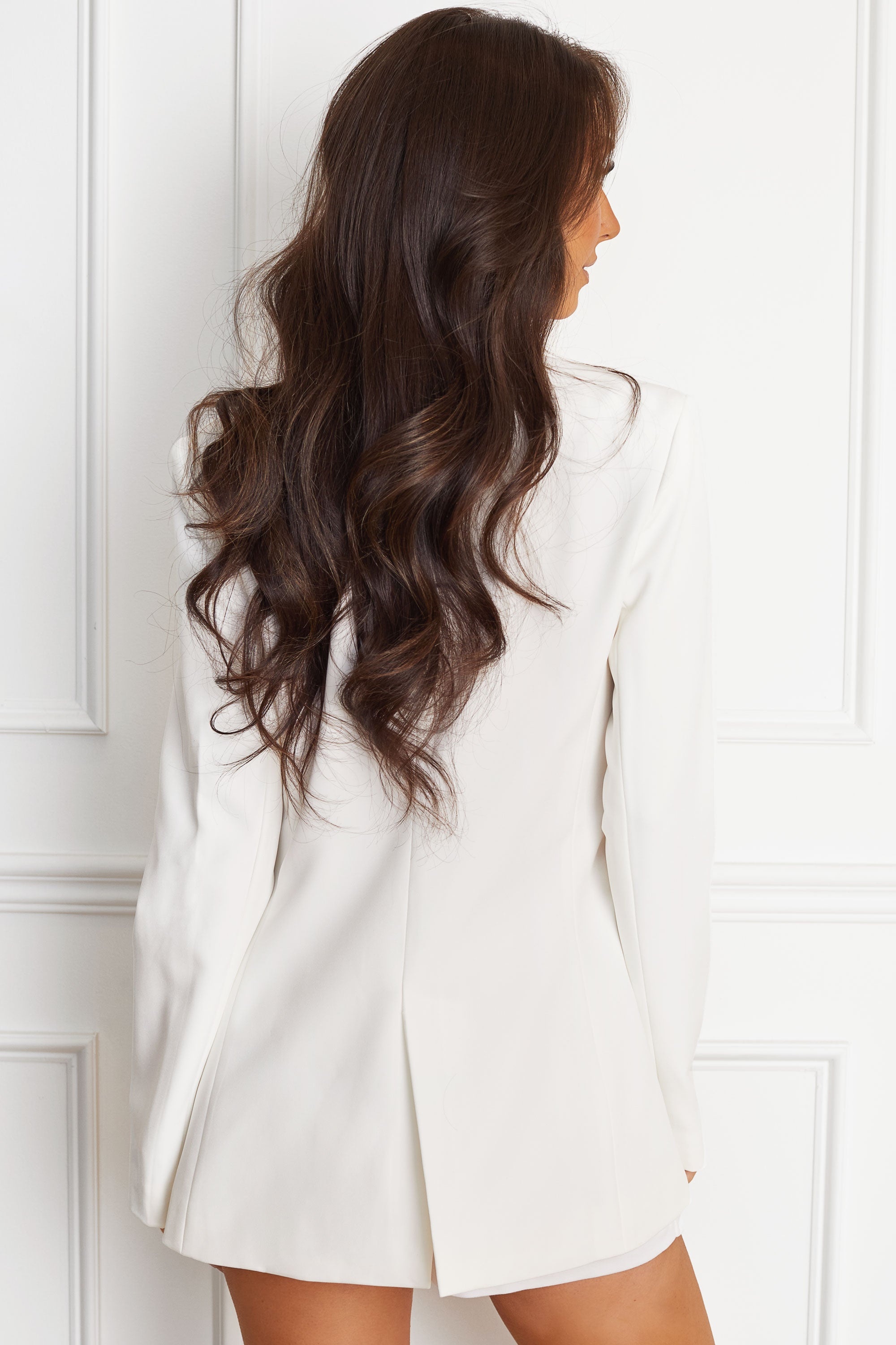Long Sleeve White Blazer