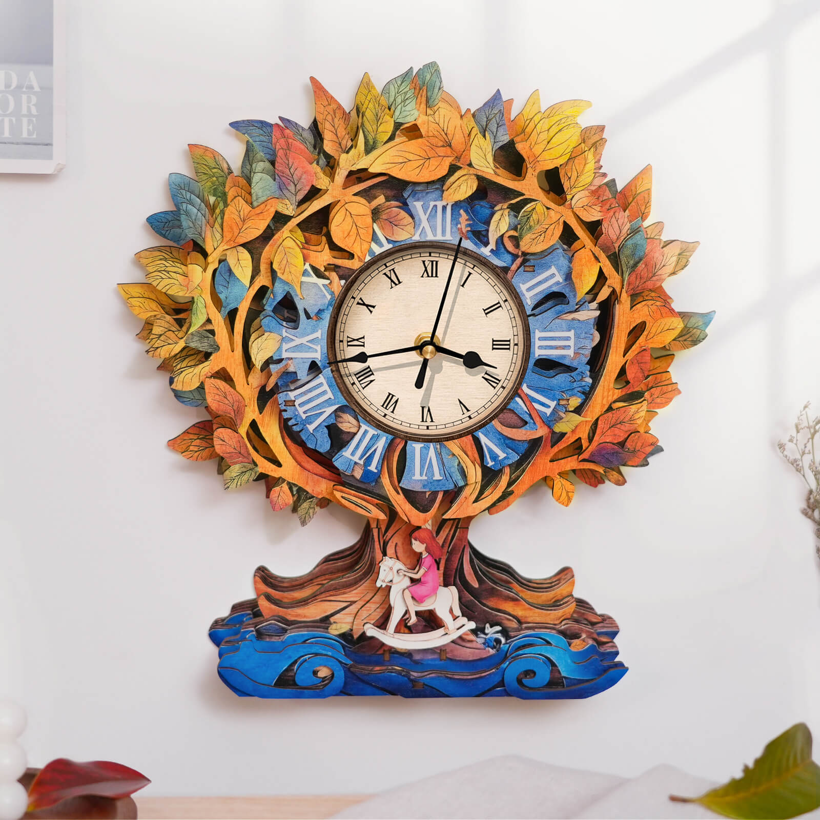 Tree of Life â€“ DIY Wooden Clock, 3D Puzzle Craft Kit