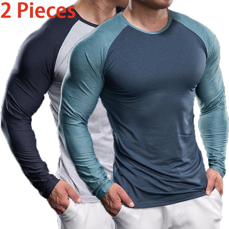 🏃‍♂️ Men’s Quick-Dry Colorblock Performance T-Shirt Set