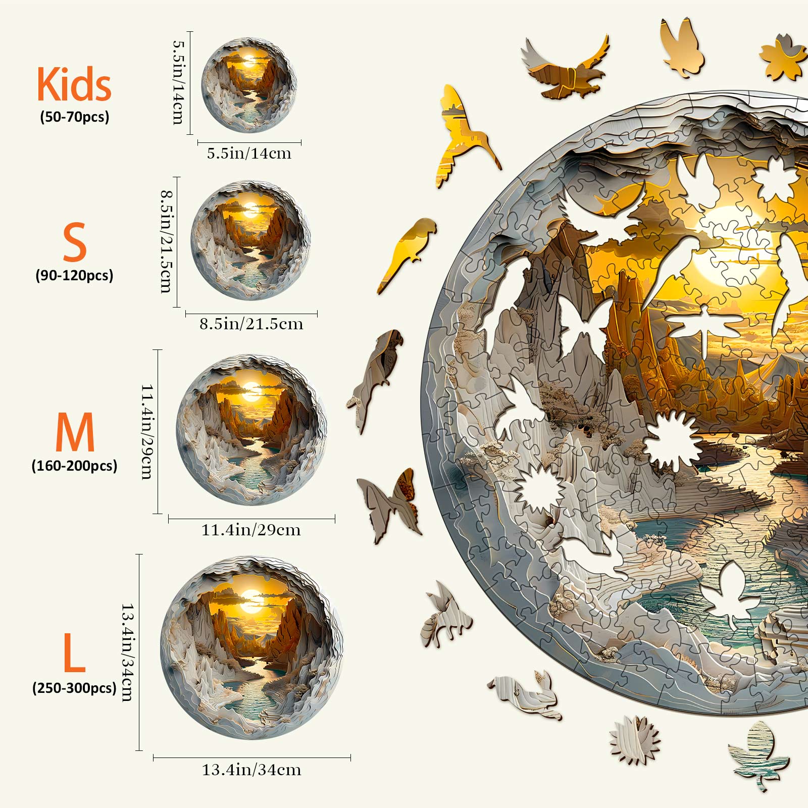 Inside The Cave-1 Wooden Jigsaw Puzzle