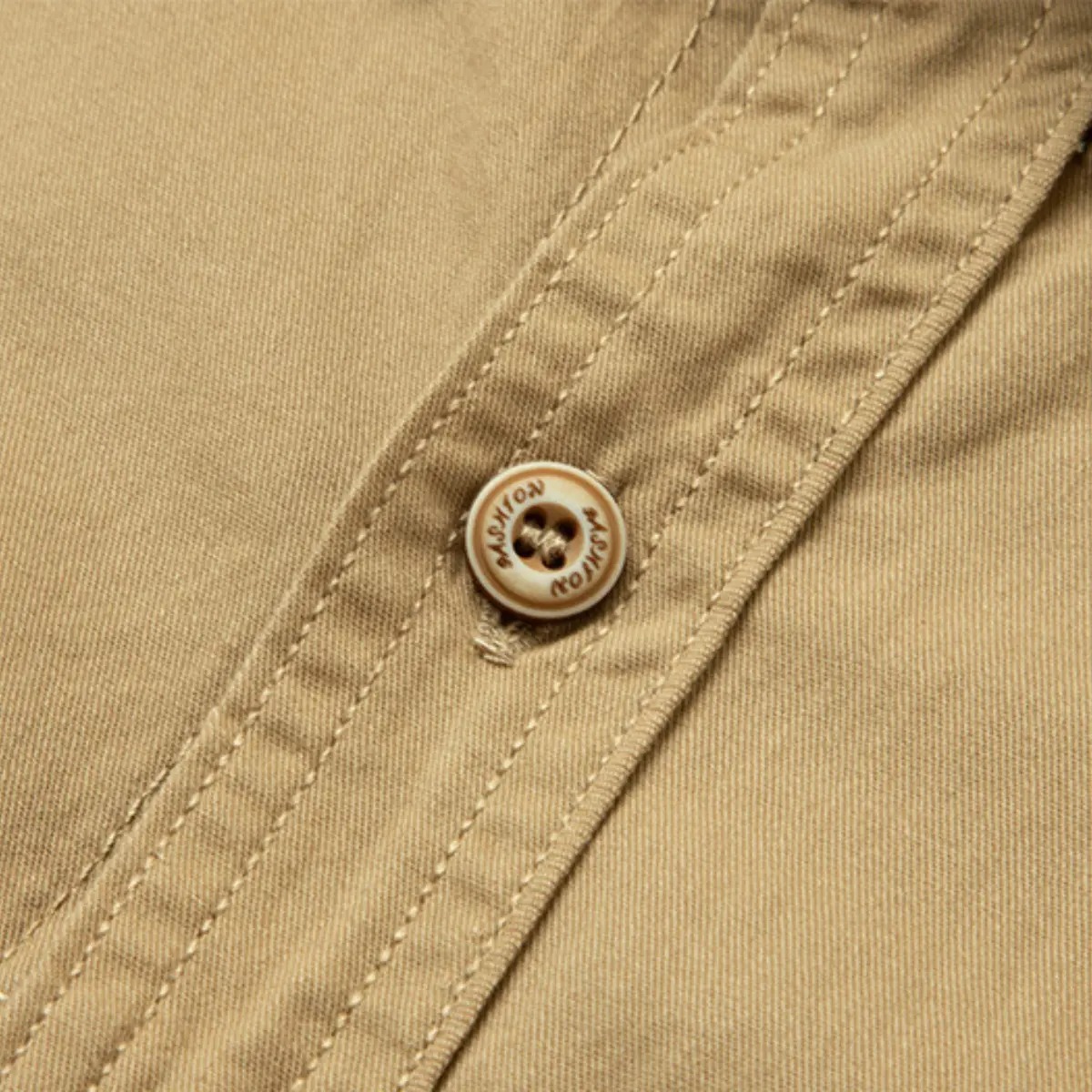 Men’s Durable Workwear Button Down Shirt – Short Sleeve Utility Shirt