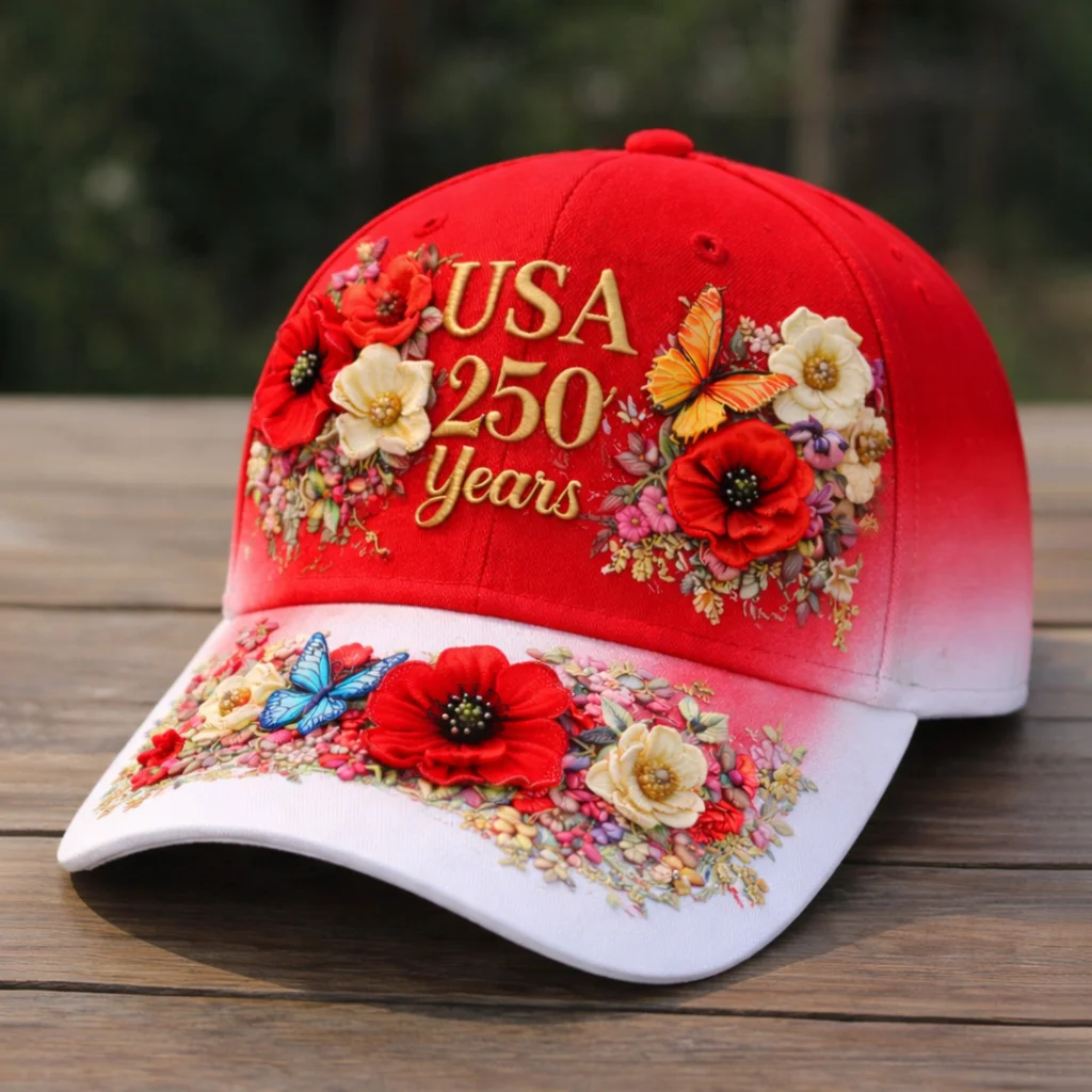 250Th Anniversary Celebration Of The Founding Of The United States, Washed Cotton Duckbill Cap