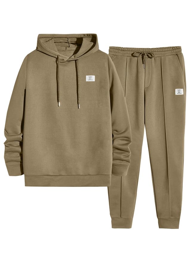 Men's 2 Piece Outfits Hoodie Sweatshirt Tracksuit & Joggers Sweatpants Sweatsuit Set