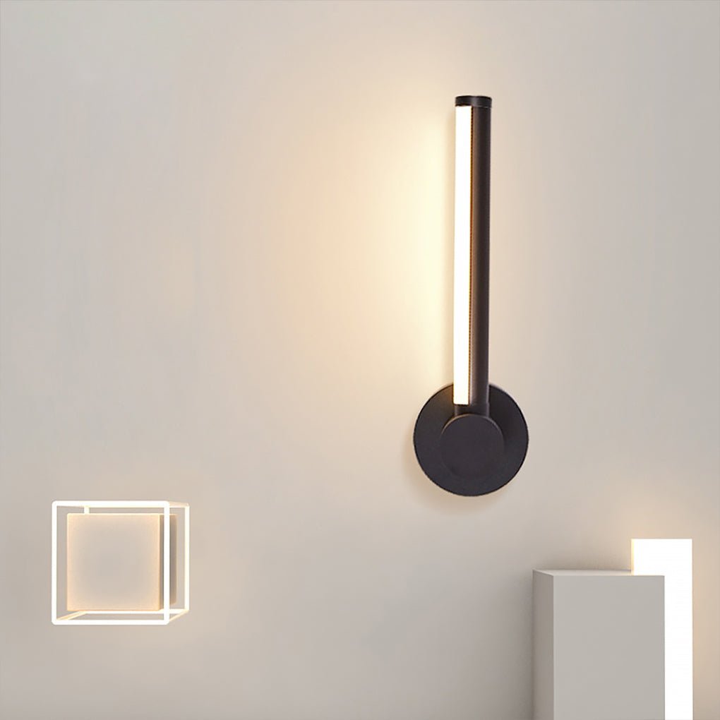 Simple Rotatable Three-color Dimming LED Wall Lamp for Living Room Background Wall