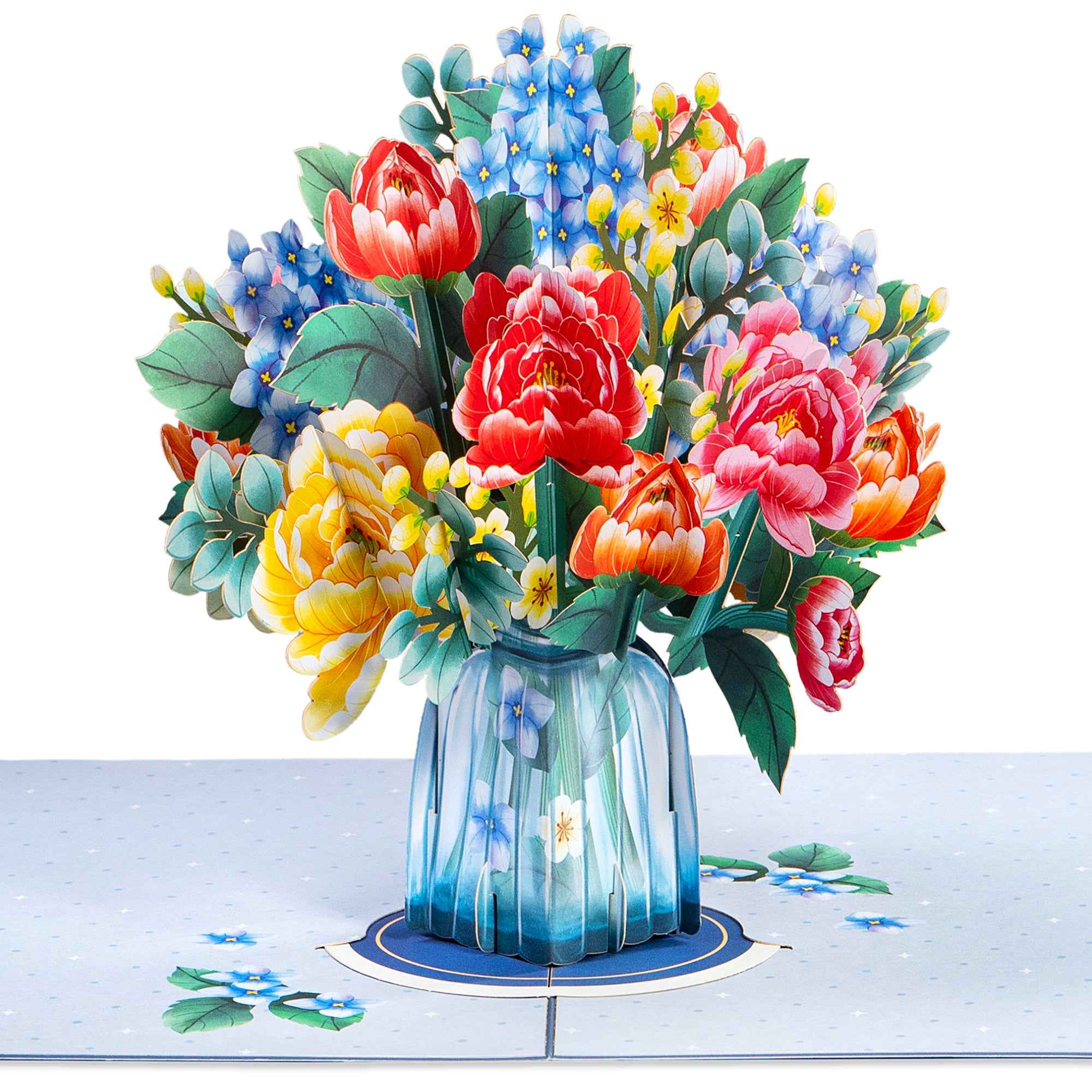 Paper Love HugePop Tulip Flower Pop Up Card with Detachable 3D Paper Bouquet 10