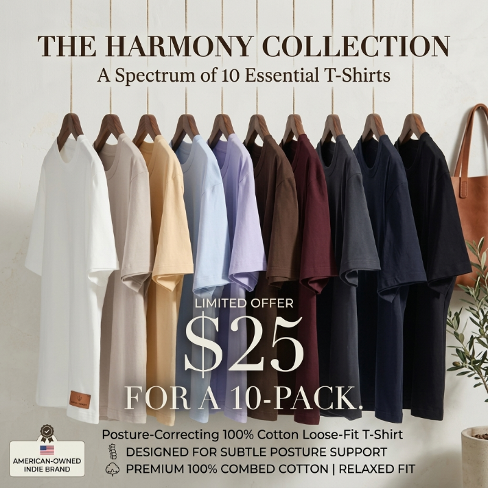 Network Cotton Tee Full Length Women's Tshirt with Crew Neckline Short Sleeves