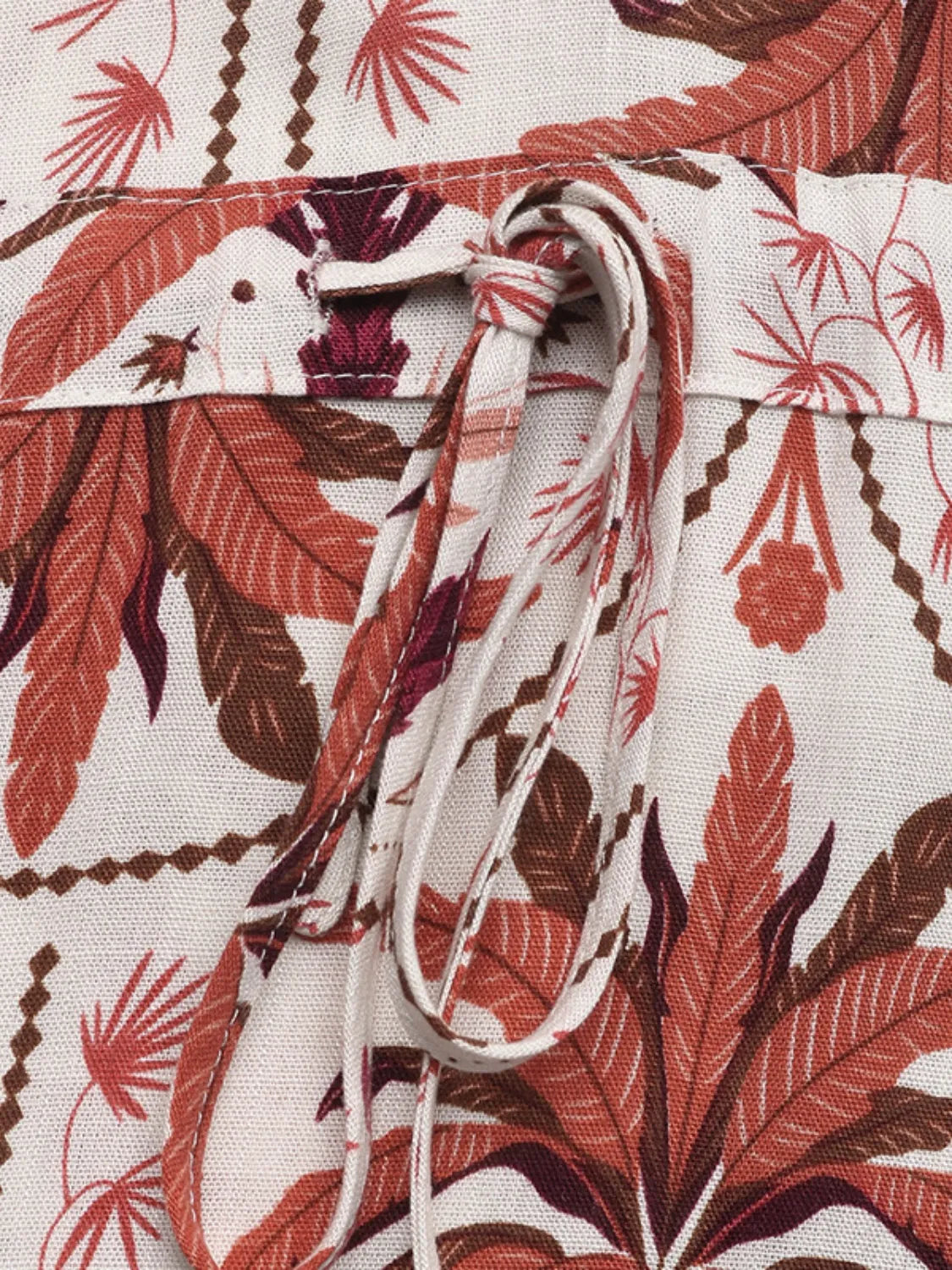 Printed V-Neck Sleeveless Midi Dress