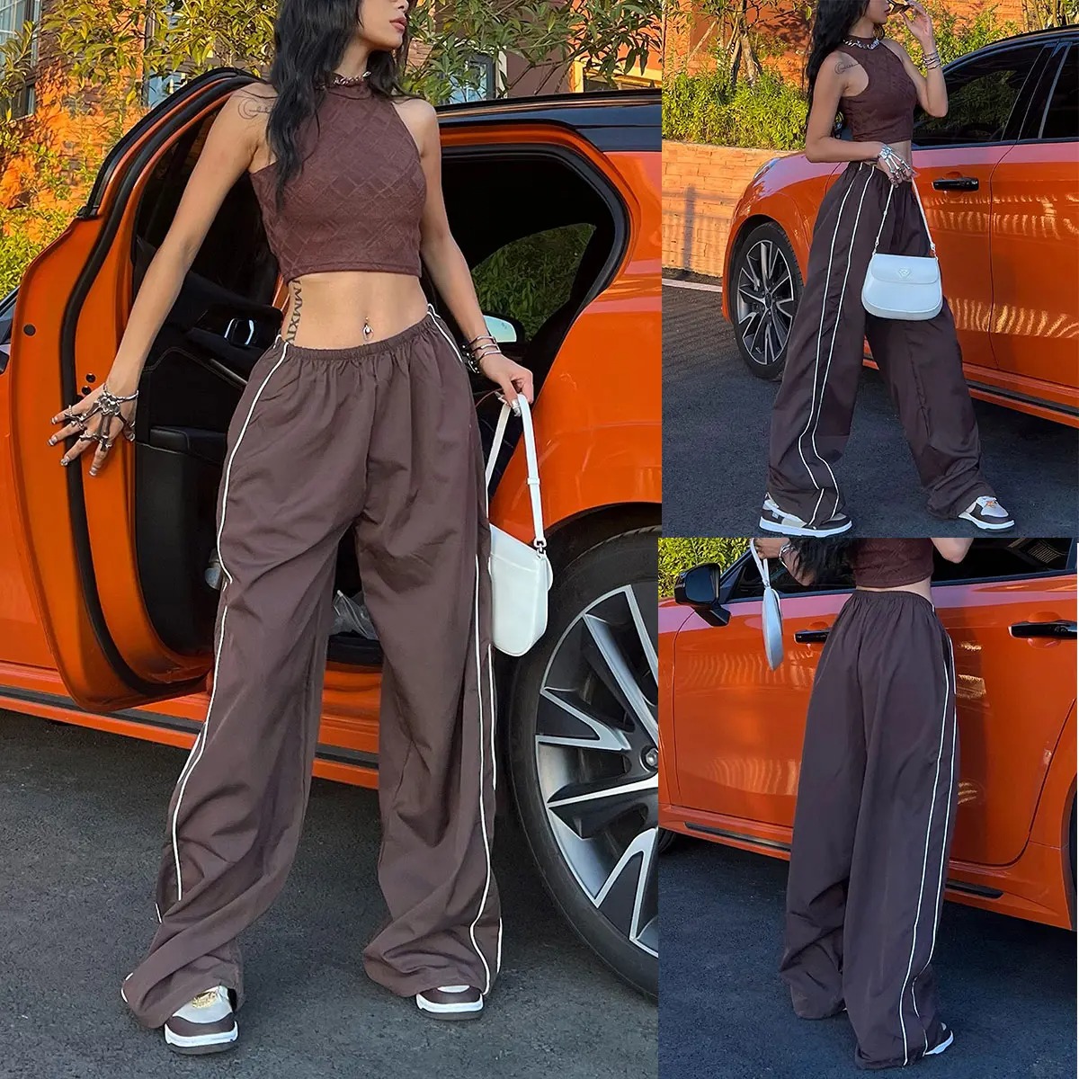 ✨✨ Women’s Parachute Wide‑Leg Baggy Pants – Casual Comfort