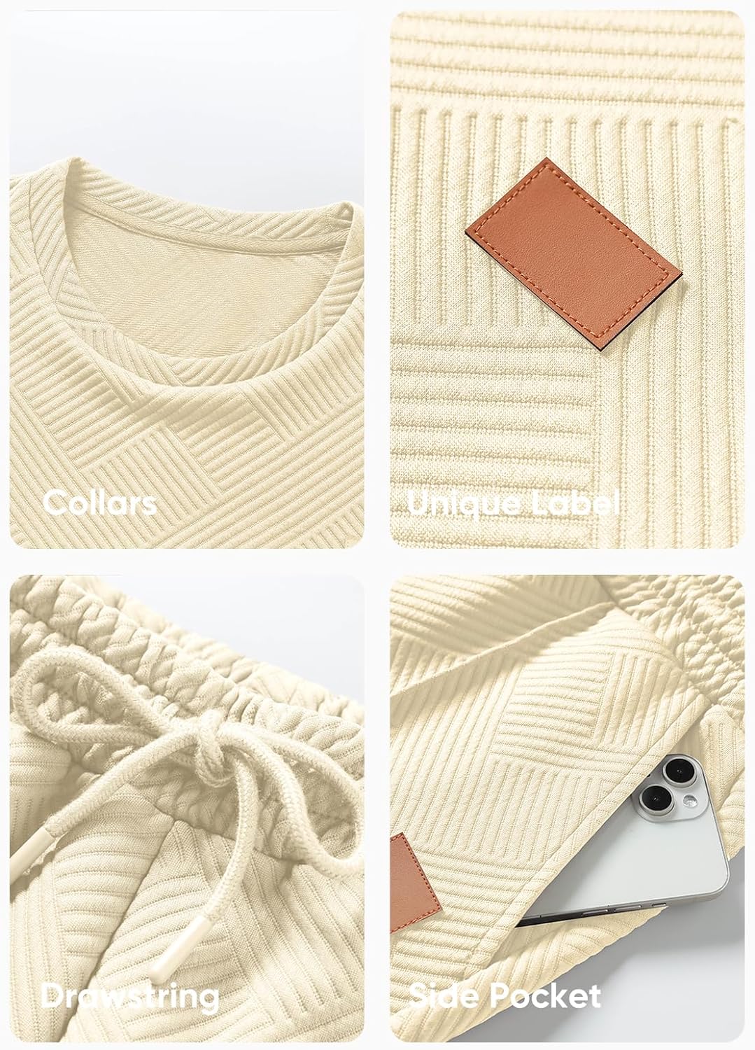 Men's Casual T-Shirts and Shorts Set Summer Jacquard Outfits Short Sleeve Polo Suit 2 Piece Shorts Sweatsuits