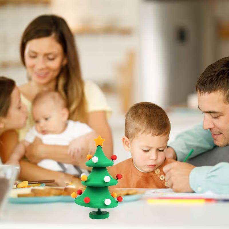 🎄3D Printed Dancing Christmas Tree Decompression Toy: Festive Fun & Stress Relief in One!