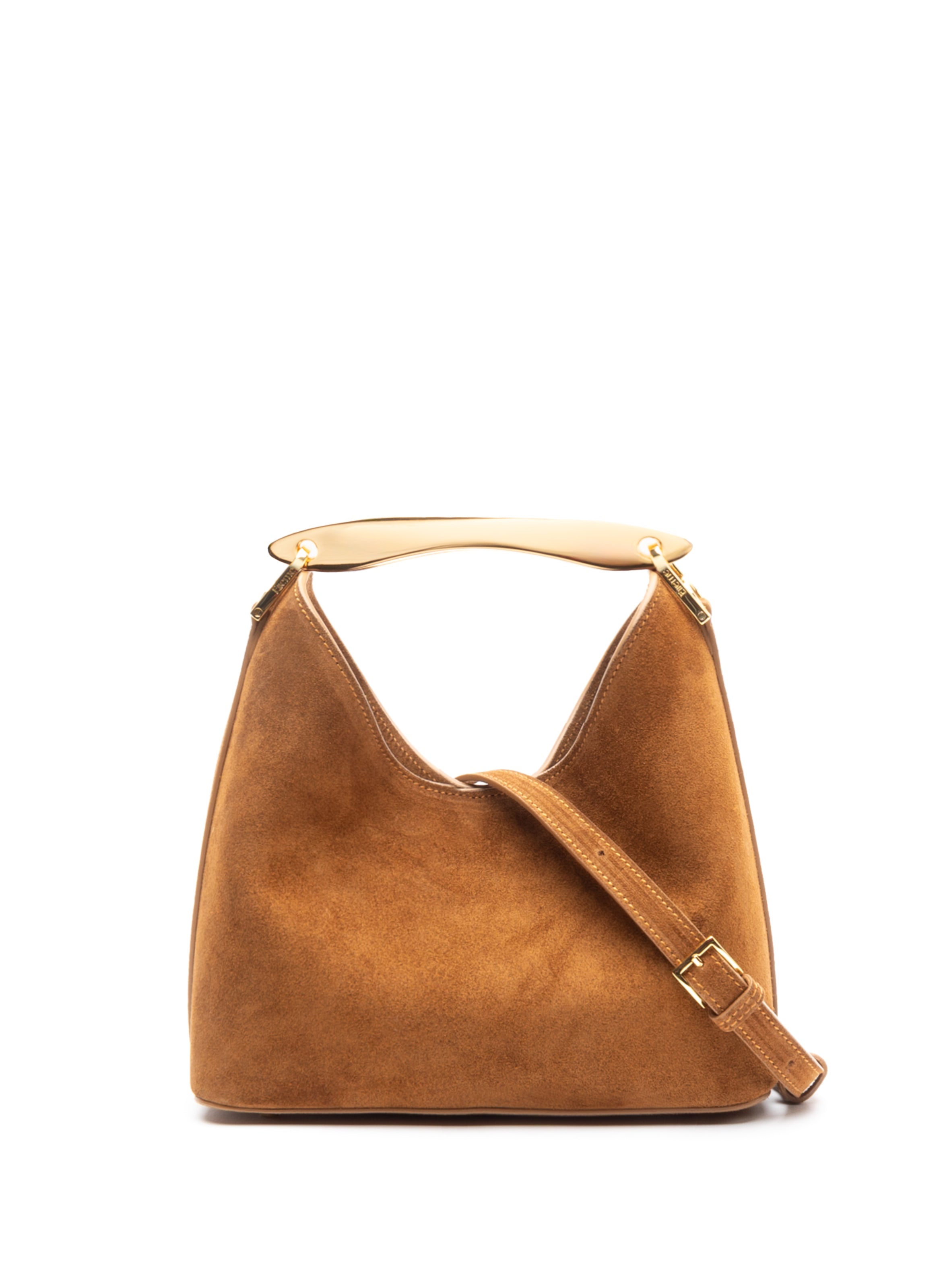 Small Boomerang Suede Cognac Clearance Sale 85%OFF