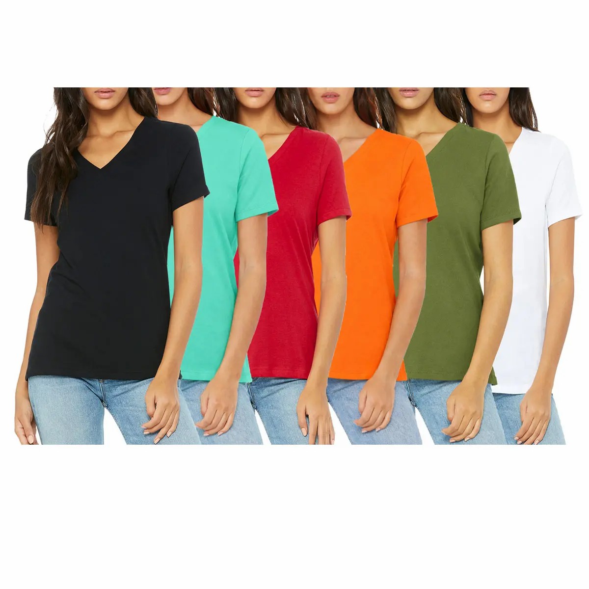 Women’s Essential 6-Pack Premium Basic Tees - Summer Comfort Set