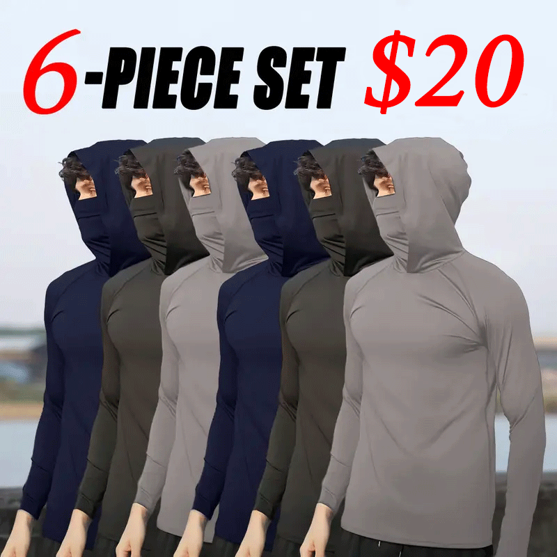 ☀️ Men’s UPF Sun Protection Casual Hoodie – Lightweight & Breathable