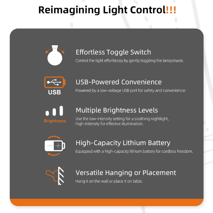 Creative Lever Dimmable Night Light - Minimalist Cordless Silicone Wall Lamp