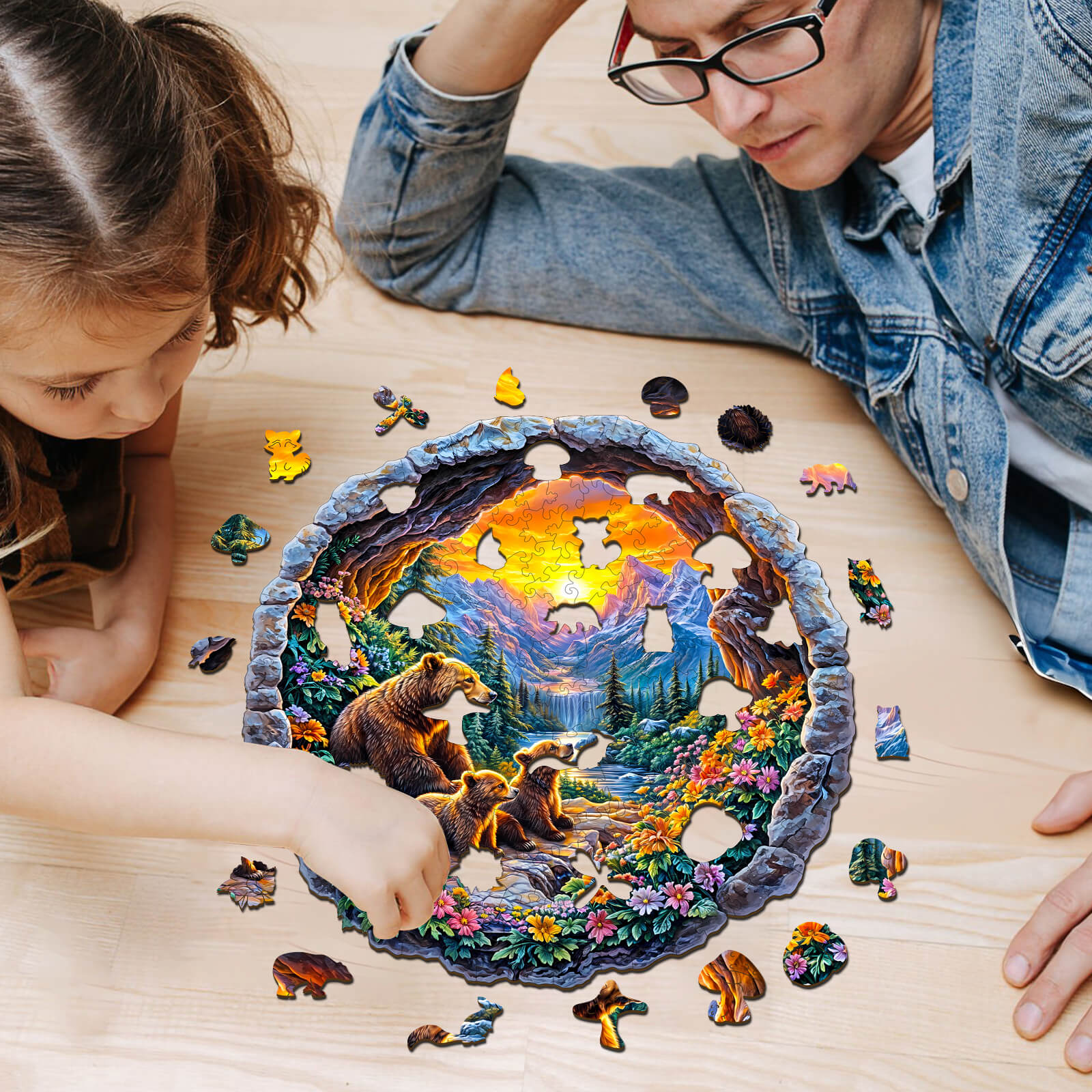3D Bear's Journey Wooden Jigsaw Puzzle