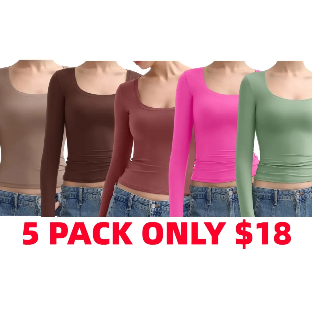 Womens Scoop Neck Long Sleeve Top - Smoke Cloud Collection