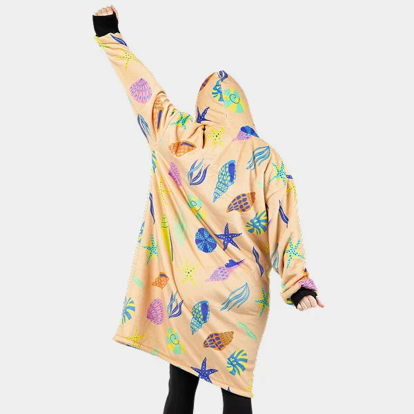 Wearable blanket Oversized with sherpa lining One size fits most.