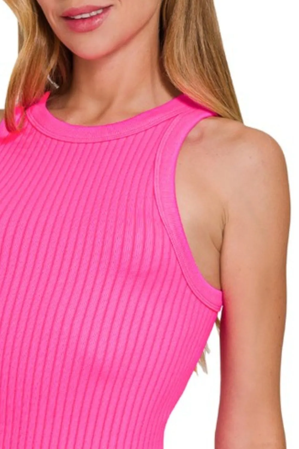 Seamless Ribbed Crop Tank