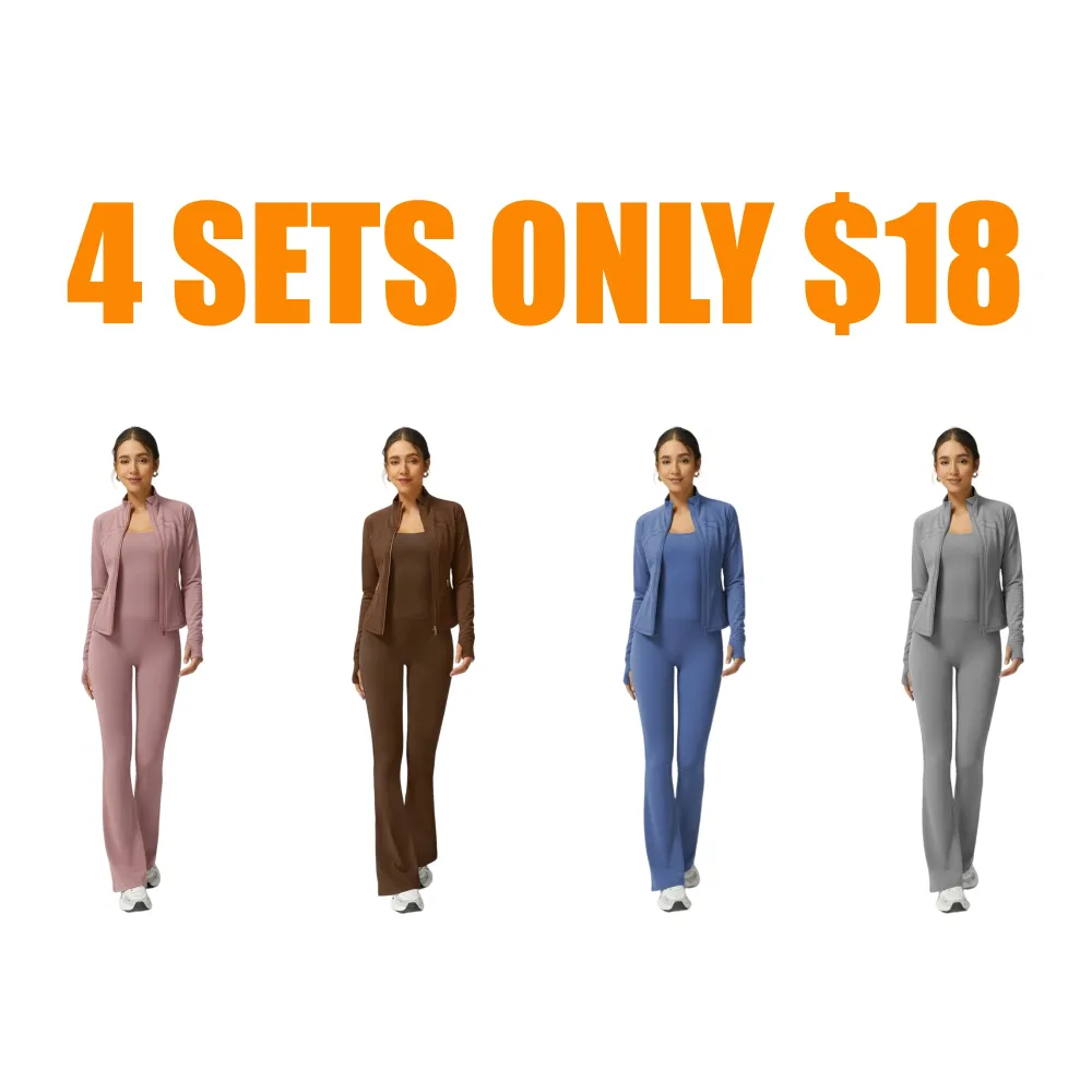 Stylish Yoga Set – Slim Fit Jacket & Jumpsuit